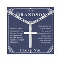 Men's Sterling Silver Cross Necklace