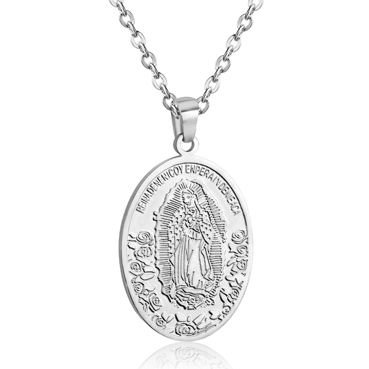 Creative Religious Faith Pendant Necklace - Stainless Steel