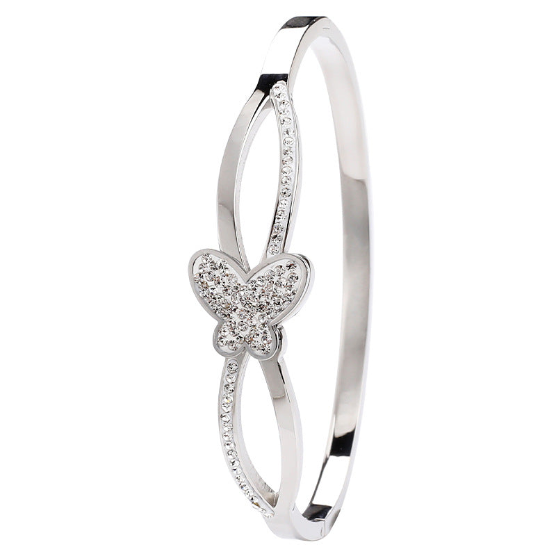 3D Butterfly Stainless Steel Bracelet