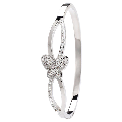 3D Butterfly Stainless Steel Bracelet