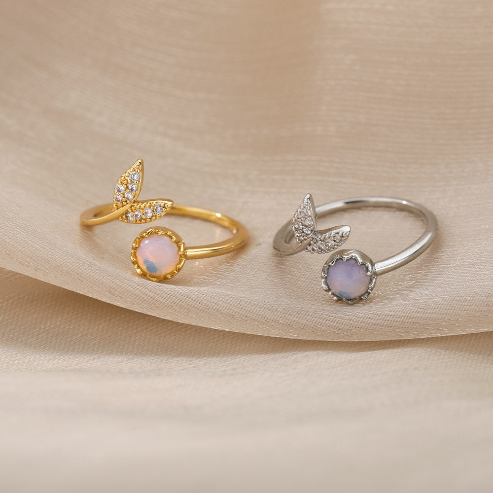 Heart Zircon Open Ring